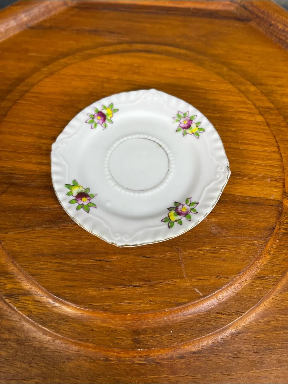 MCM Japanese Miniature Porcelain Saucer